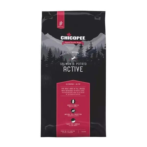 Chicopee Holistic Active Salmon & Potato 12 kg
