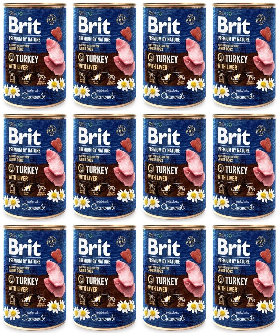 Brit Premium By Nature Turkey Indyk 12 x 400 g