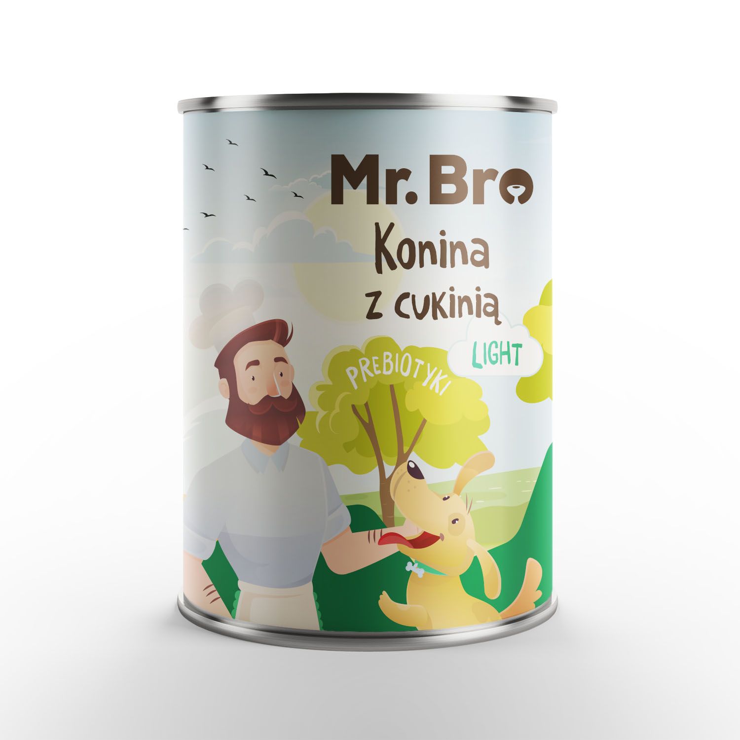 Mr. Bro LIGHT Konina z cukinią 400g Niskotłuszczowa mokra karma dla psów