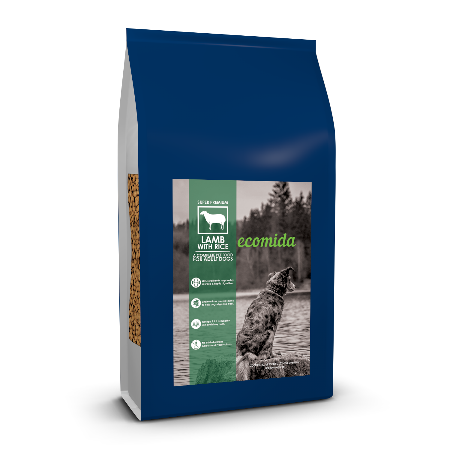 Ecomida Super Premium Adult Jagnięcina  Ryż 10 kg