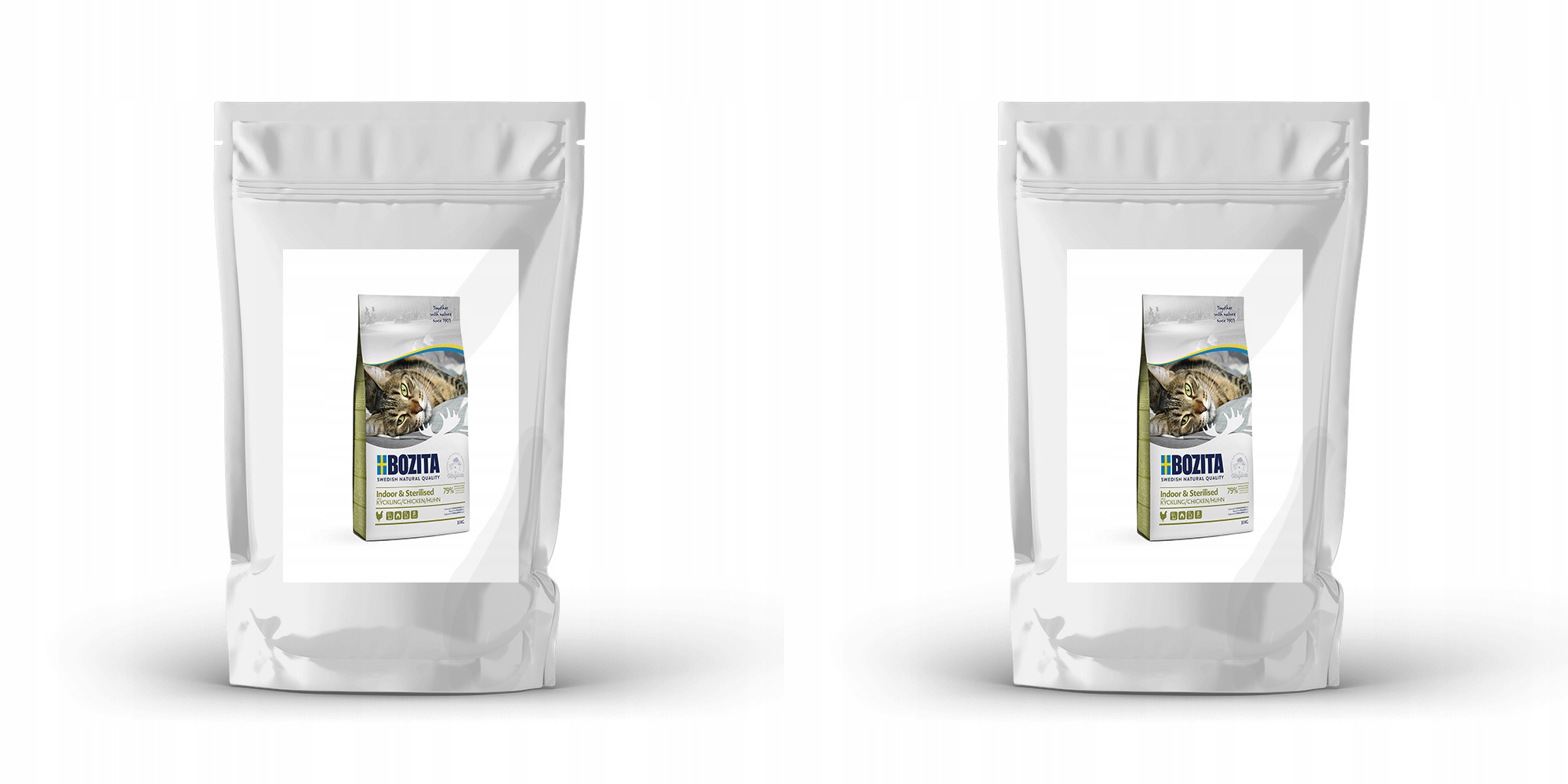BOZITA INDOOR STERILISED CHICKEN Próbka Na Wagę 2 x 1 kg sucha karma Koty