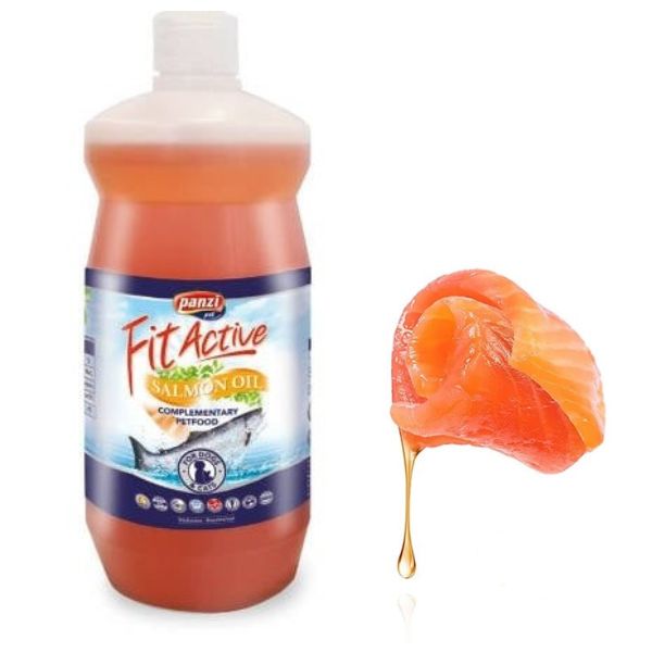 Fit Active Olej z łososia  500ml  dla psa i kota, odporność, układ nerwowy