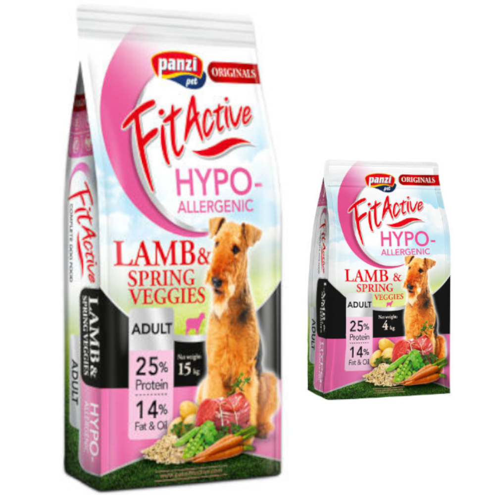 Fit Active Dog Hypoallergenic Lamb Monobiałkowa pies dorosły 15 kg + 4 kg