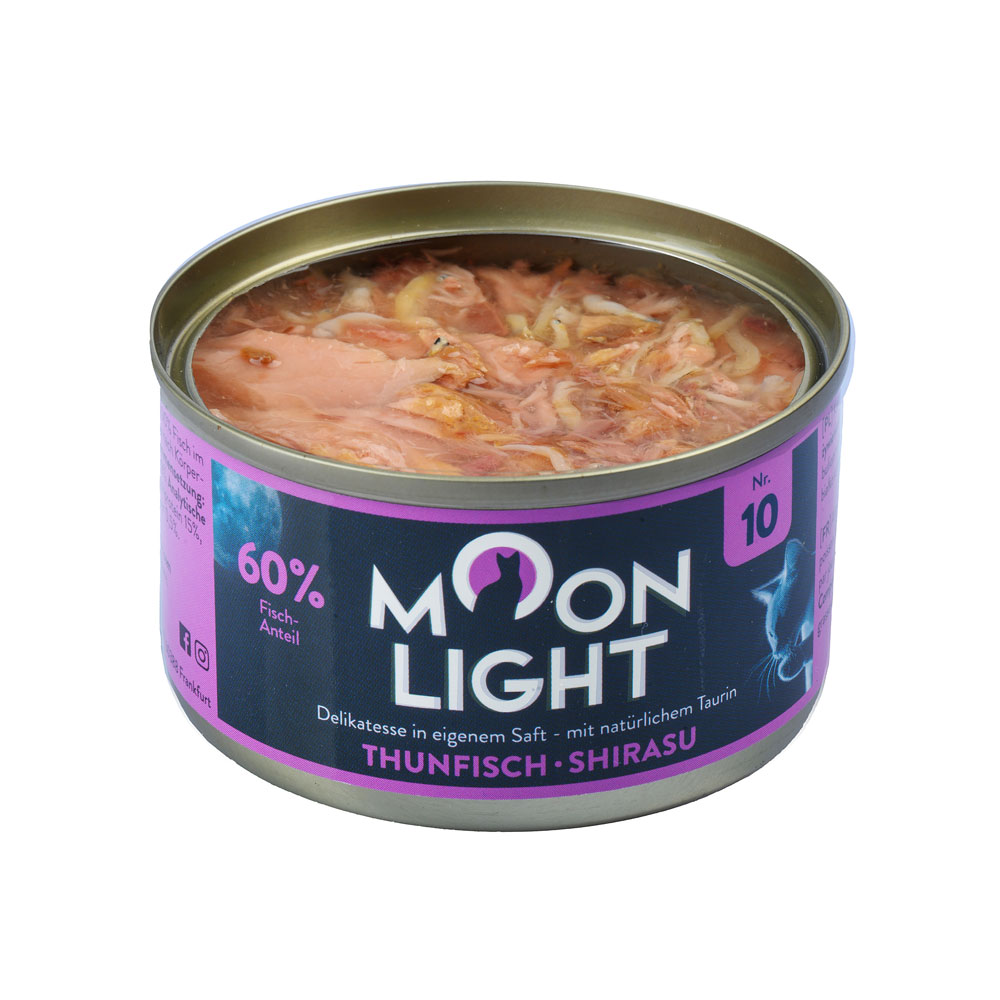 Moonlight Dinner nr 10 Tuńczyk i Shirasu 80 g pyszna mokra karma dla kotów
