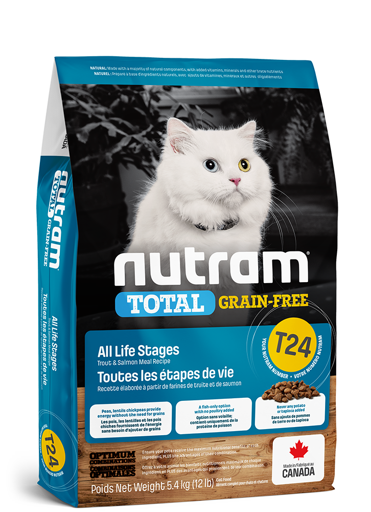 NUTRAM Cat T24 Total Grain Free Łosoś Pstrąg 5.4kg Kocięta i koty Holistic