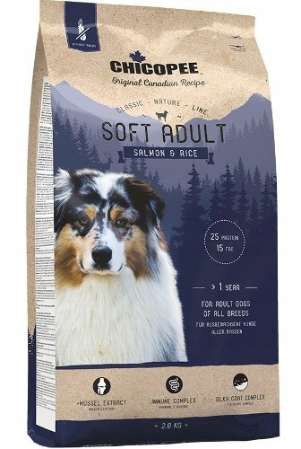 Chicopee Adult Soft Salmon & Rice 15 kg półwilgotna karma dla psów Łosoś