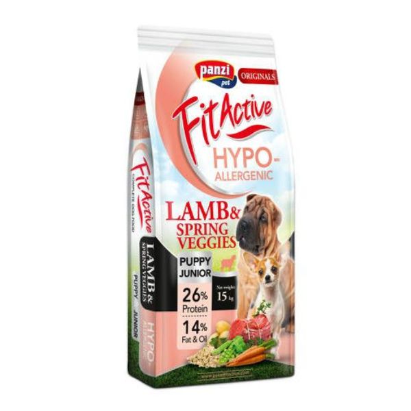 Fit Active Hypoallergenic Lamb Szczenięta Monobiałkowa Sucha Karma 15 kg