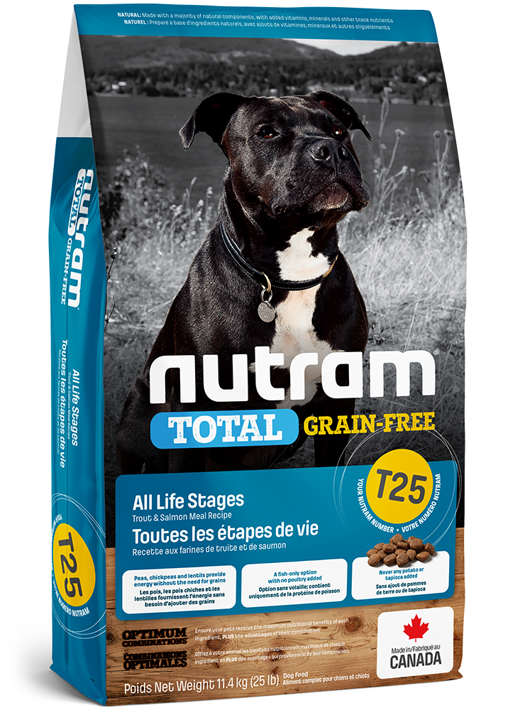NUTRAM T25 Total Grain Free Łosoś, Pstrąg 11,34kg Bez zbóż Pies dorosły