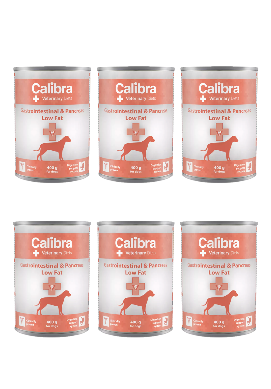 Calibra Veterinary Diet Pies Gastrointestinal Low Fat Puszka 6 x 400g