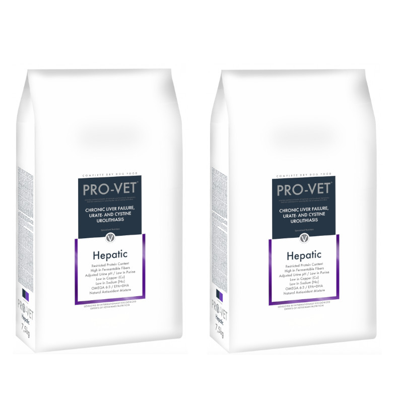 PRO-VET Dog Hepatic 15 kg (2 x 7,5kg)