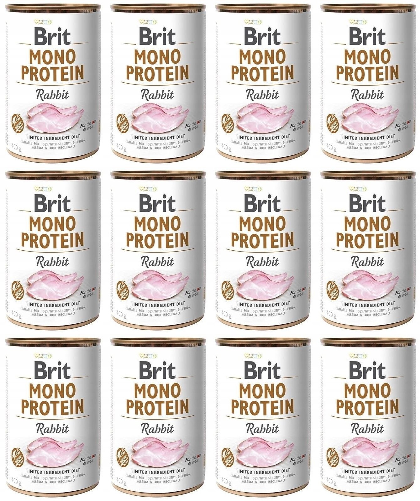 Brit Mono Protein Rabbit Królik 12 x 400 g