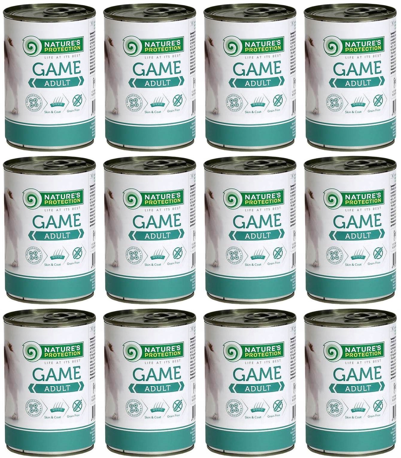 Nature's Protection Adult Game Dziczyzna 12 x 400 g