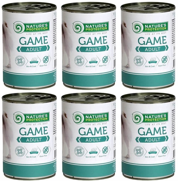 Nature's Protection Adult Game Dziczyzna 6 x 400 g
