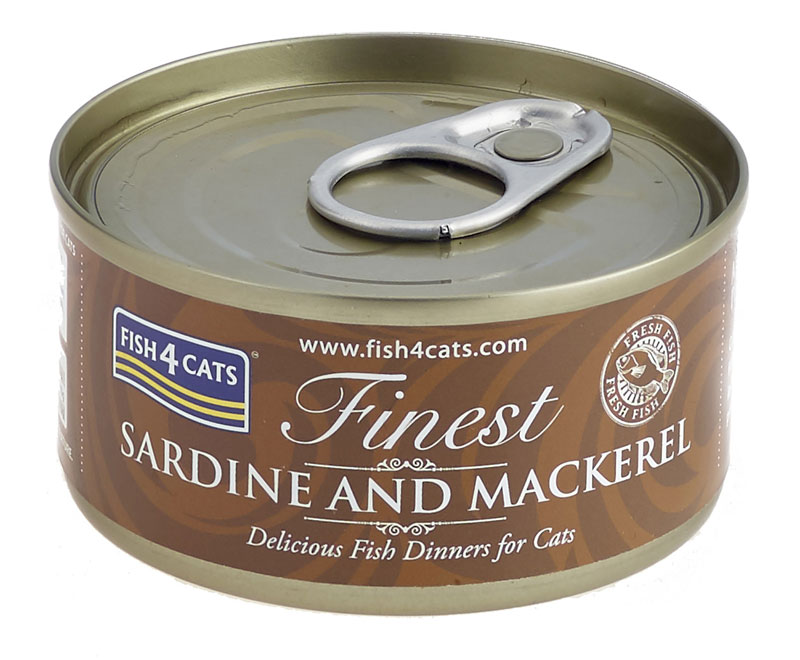 Fish4Cats Sardynka i Makrela karma mokra dla kota puszka 70 g (2)