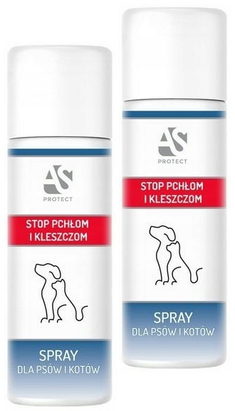 AS Protect Spray Ziołowy 400ml  /2 x 200 ml/ – STOP pchłom i kleszczom