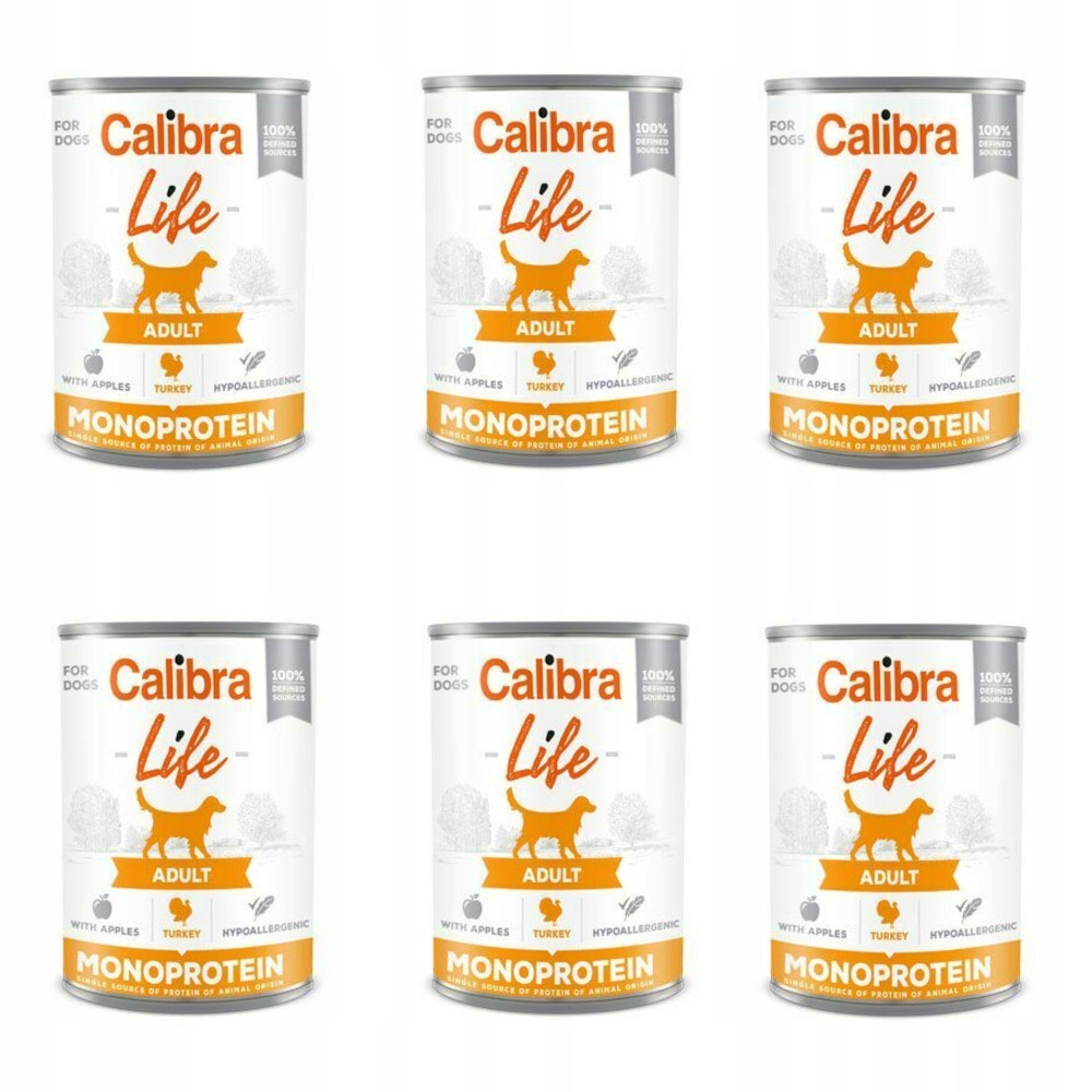 Calibra Life Dog Monoprotein Turkey 6 x 400 g