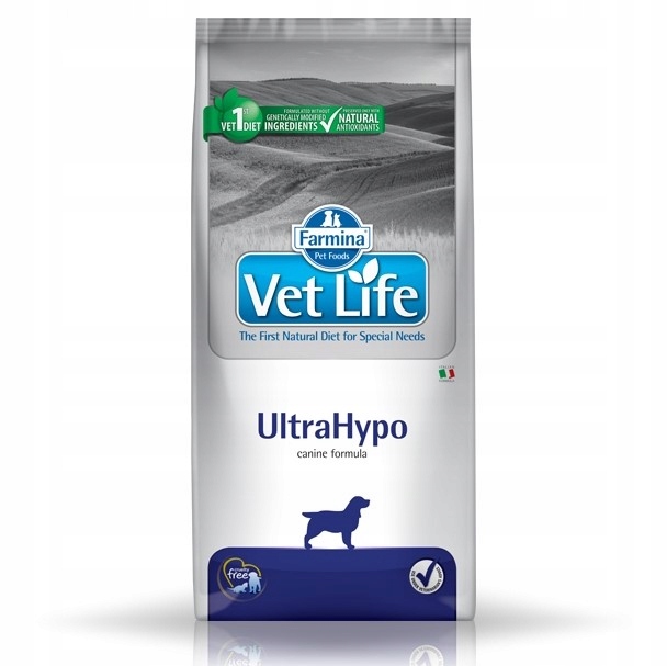Farmina Vet Life Dog UltraHypo 12 kg Psy Hipoalergiczna, Hydrolizat Ryb