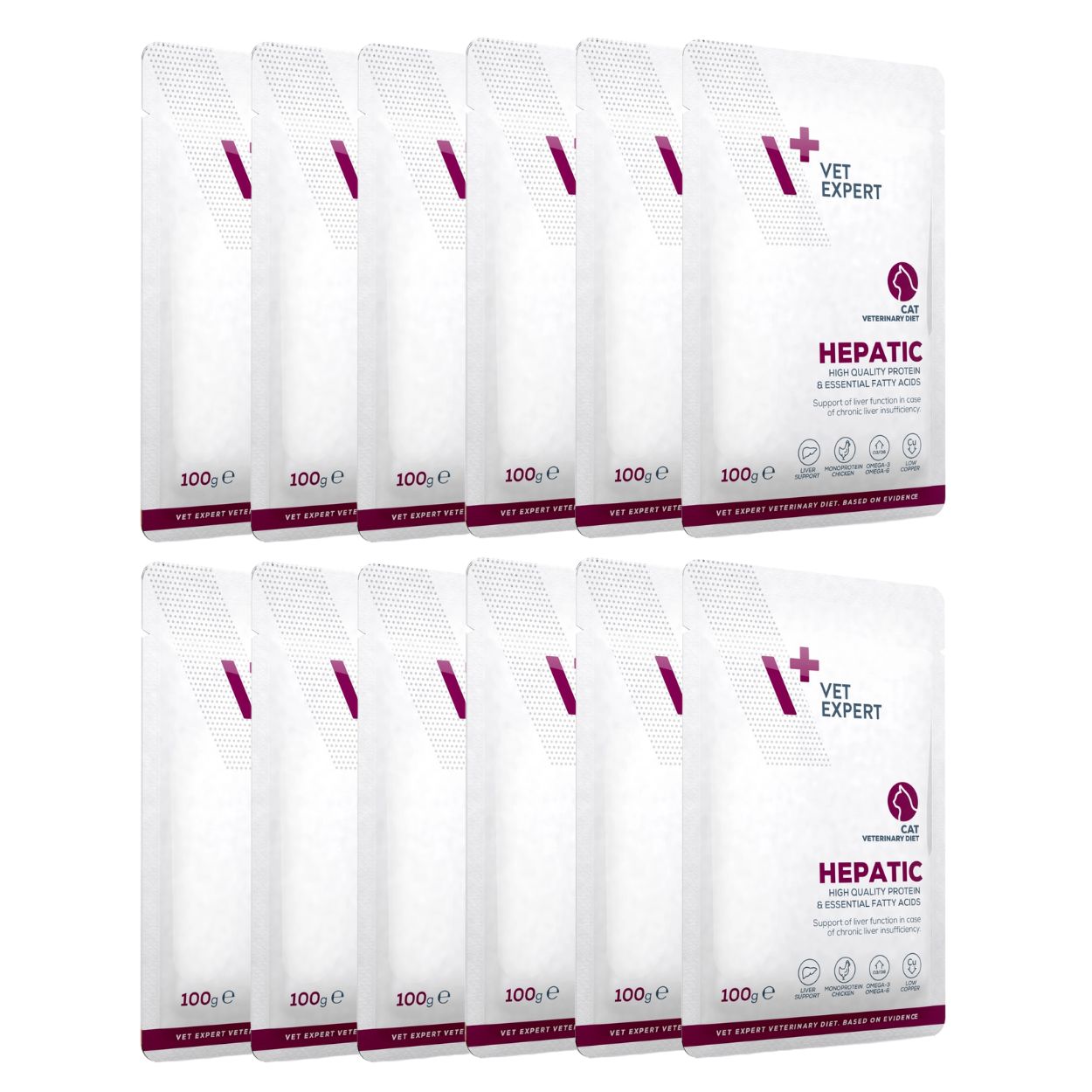 4T VetExpert Cat Hepatic saszetka 12x100 g mokra karma wątrobowa dla kotów