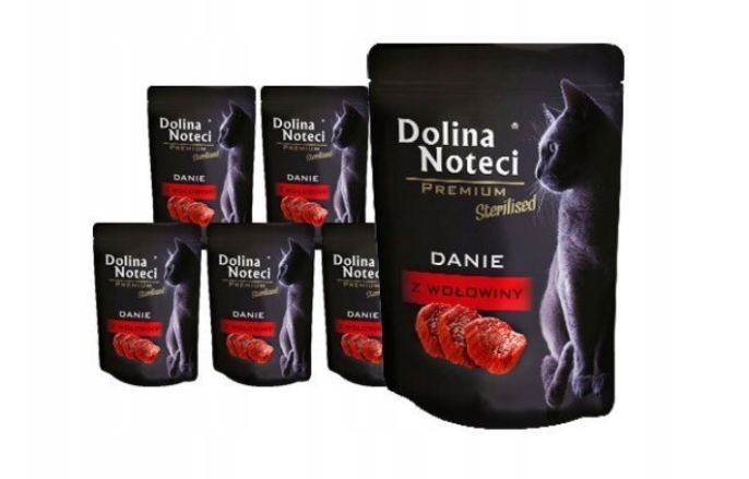 Dolina Noteci Wołowina Saszetka Dla Kota 10 x 85 g