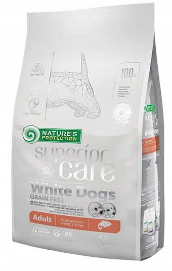 Nature's Protection White Small Dog SALMON 1,5 kg - Pomarańczowy