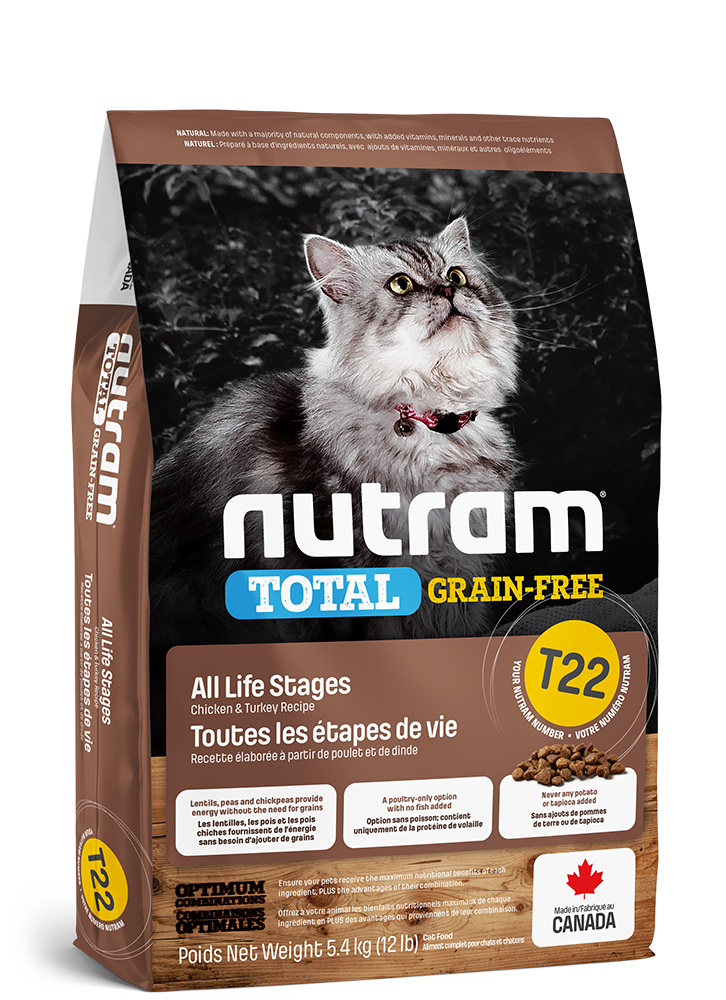 NUTRAM Cat T22 Total Grain Free Indyk Kura 5.4kg Kocięta i koty Holistic