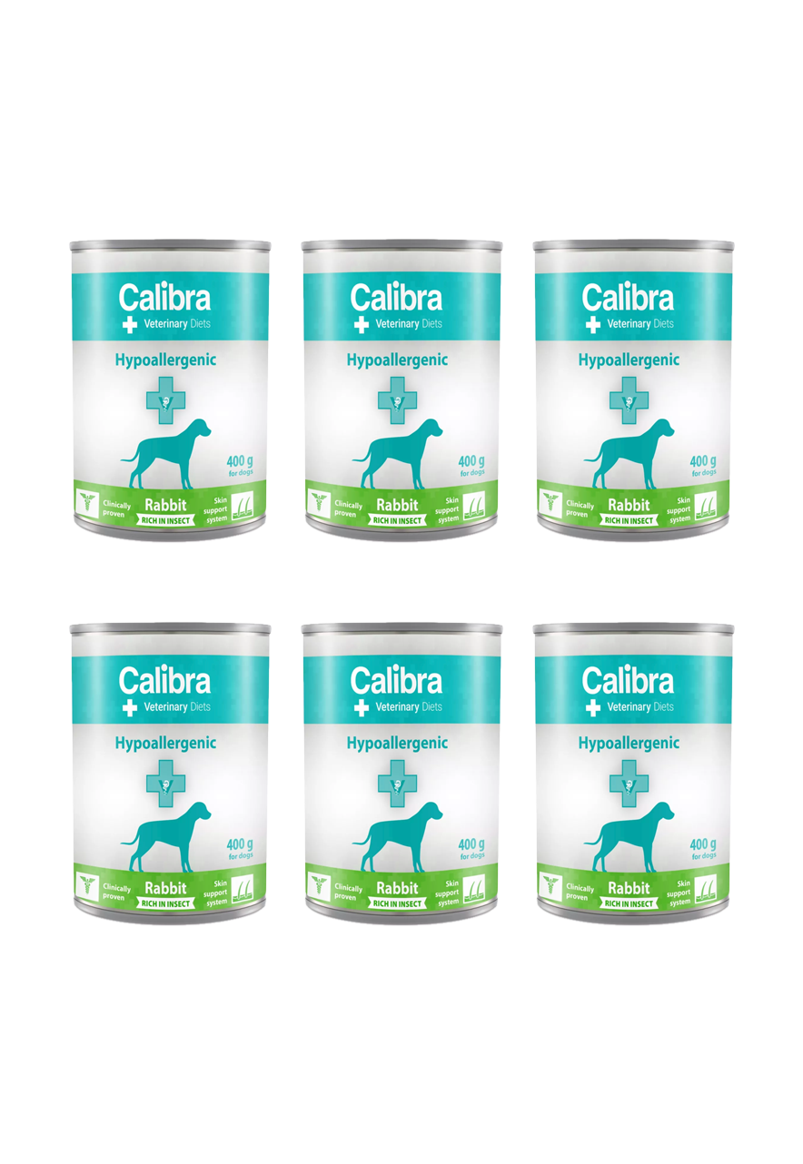 Calibra Veterinary Diet Dog Hypoallergenic Rabit&Insect 6 x 400g