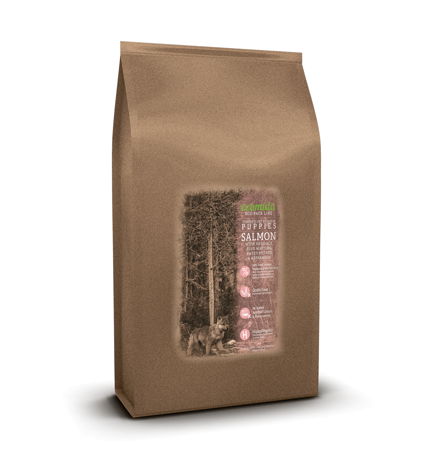 NA WAGĘ Ecomida Grain Free - Puppy Salmon 3 kg