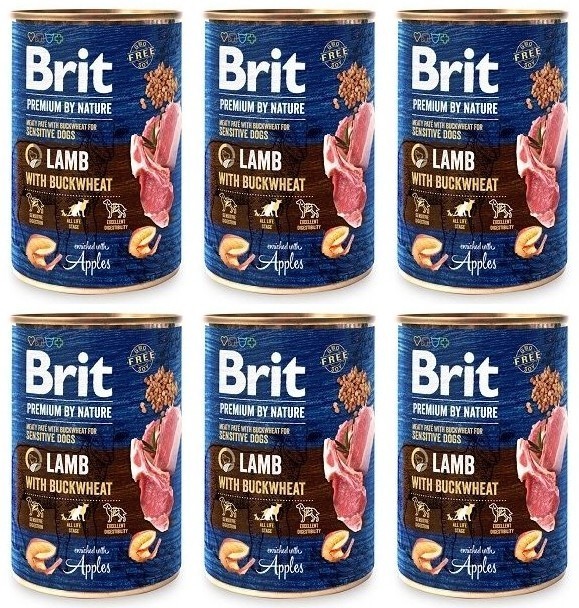 Brit Premium By Nature Lamb Jagnięcina 6 x 400 g