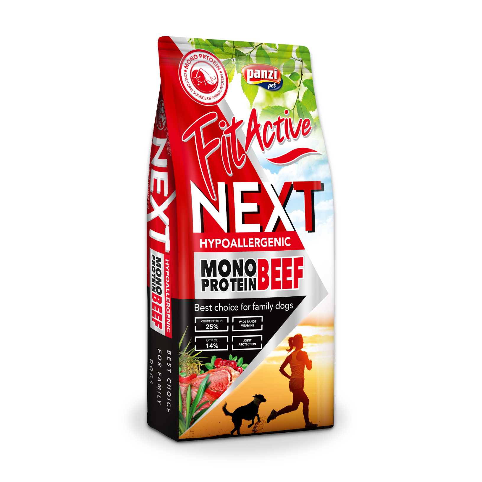 Fit Active Dog NEXT Hypoallergenic Mono Protein Beef 15 kg