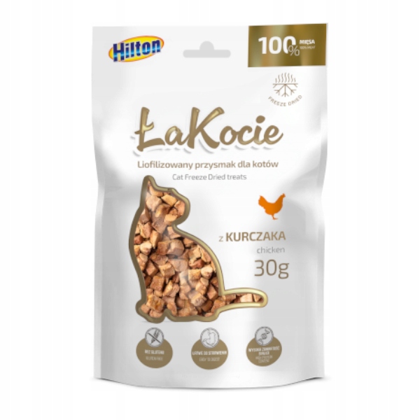 HILTON ŁaKocie – Liofilizowany przysmak dla kota smakołyk z kurczaka 30g