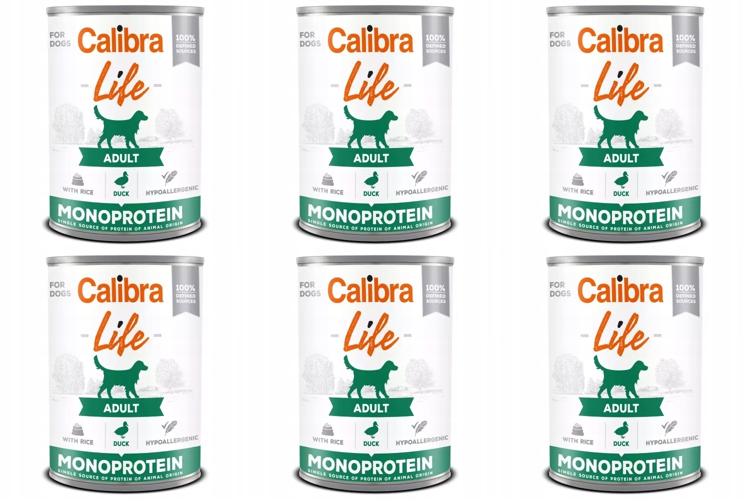 Calibra Life Dog Monoprotein Duck 6 x 400 g