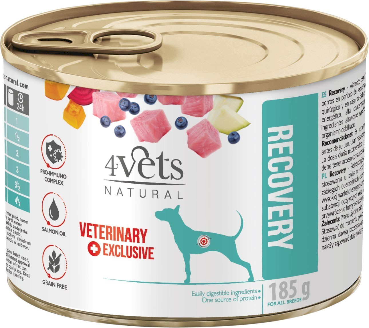 4Vets Natural Dog Hepatic puszka 185 g