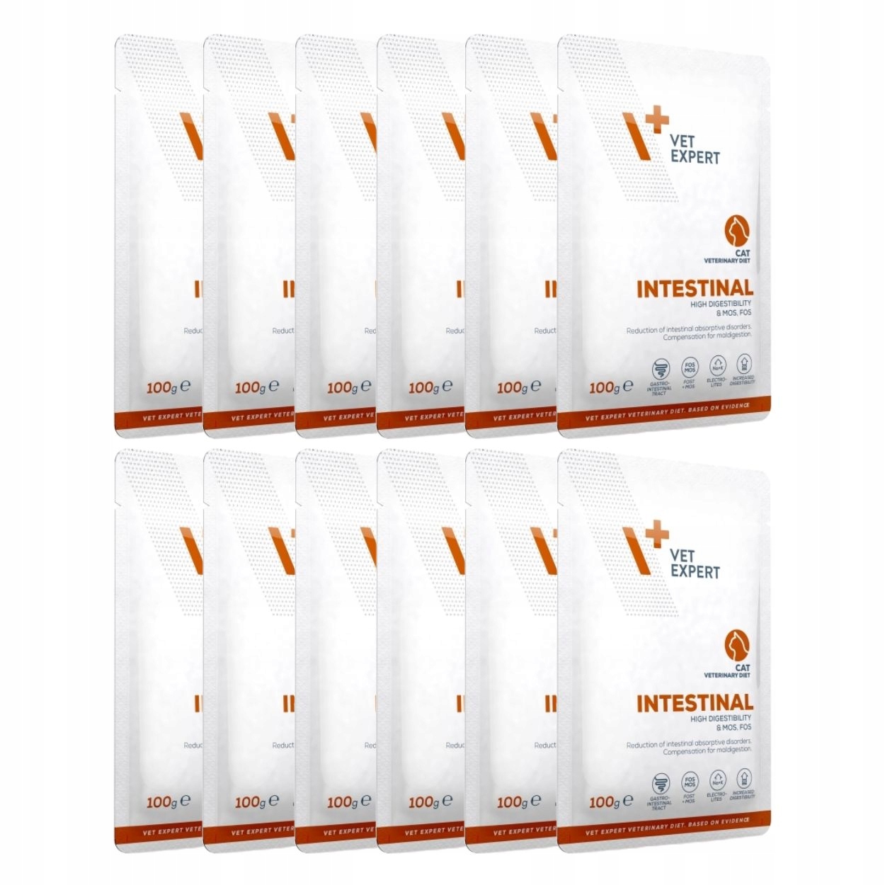 4T VetExpert Cat Intestinal saszetka 12 x 100 g jelita, trzustka dla kotów