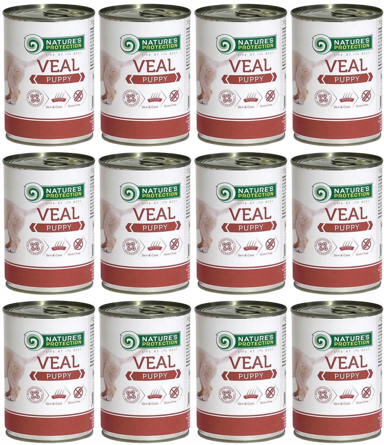 Nature's Protection Puppy Cielęcina 12 x 400 g