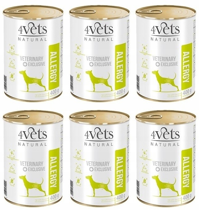 4Vets Natural Dog Allergy 6 x 400 g