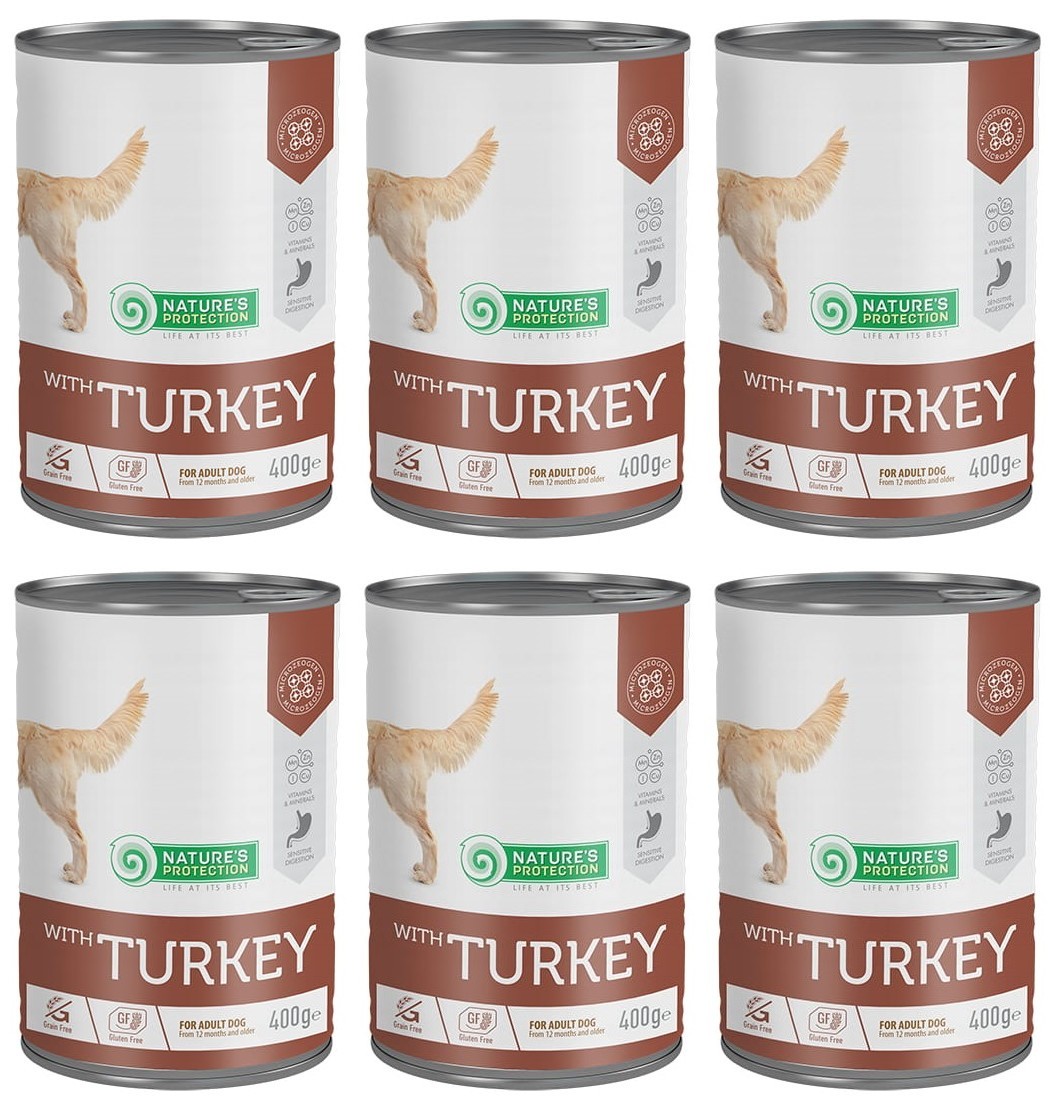Nature's Protection Sensitive Turkey Indyk 6 x 400g