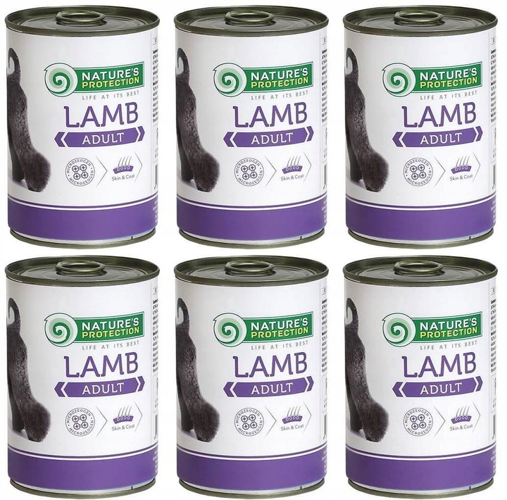Nature's Protection Adult Jagnięcina 6 x 400 g