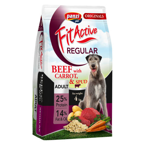 Fit Active Dog Regular Beef  karma z wołowiną pies dorosły  4 kg