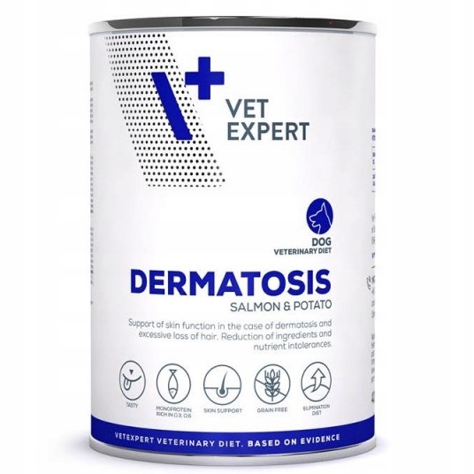 4T VetExpert Dermatosis Dog Salmon&Potato 400g