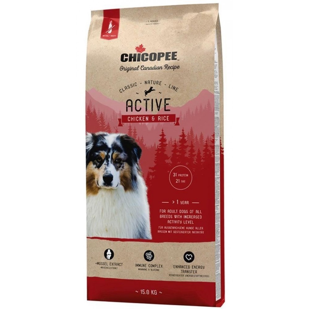 Chicopee Dog Adult Active 15 kg