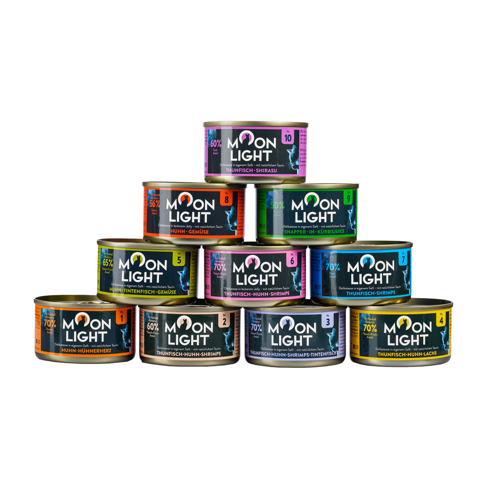 Moonlight Dinner 10 x 80 g MIX wszystkich smaków Mokra Karma KOTY